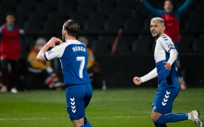 Heber, celebrant el gol de penal a Castàlia | Roger Benet